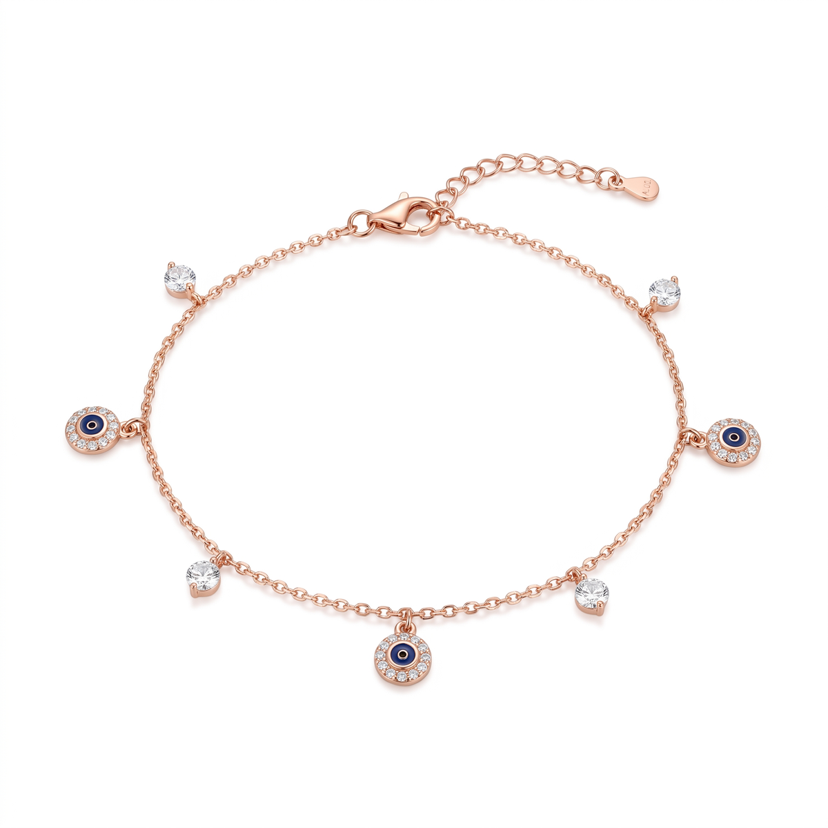 EVIL EYE WITH STONE ANKLETS
